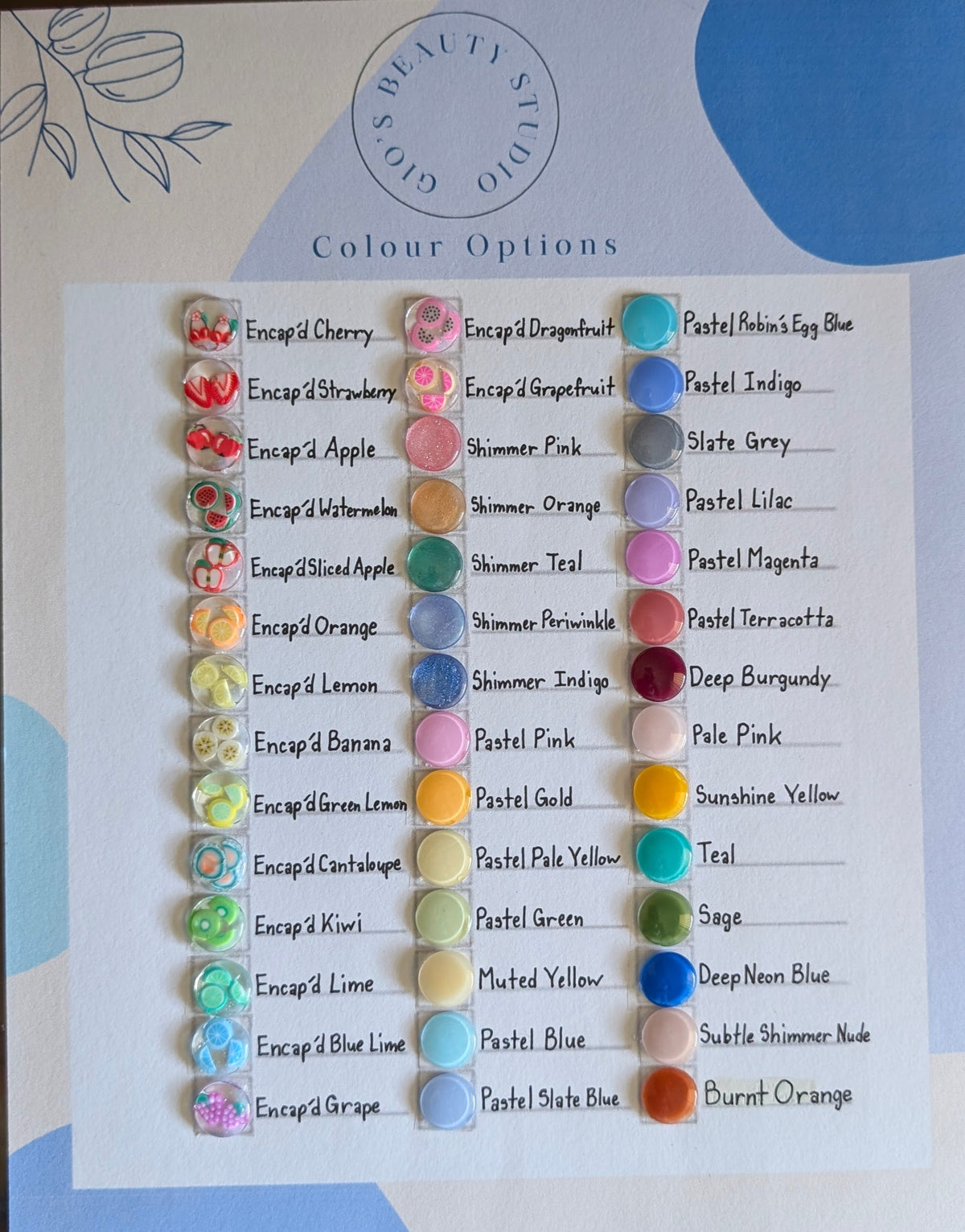 Solid Colour Press On Nail Kit
