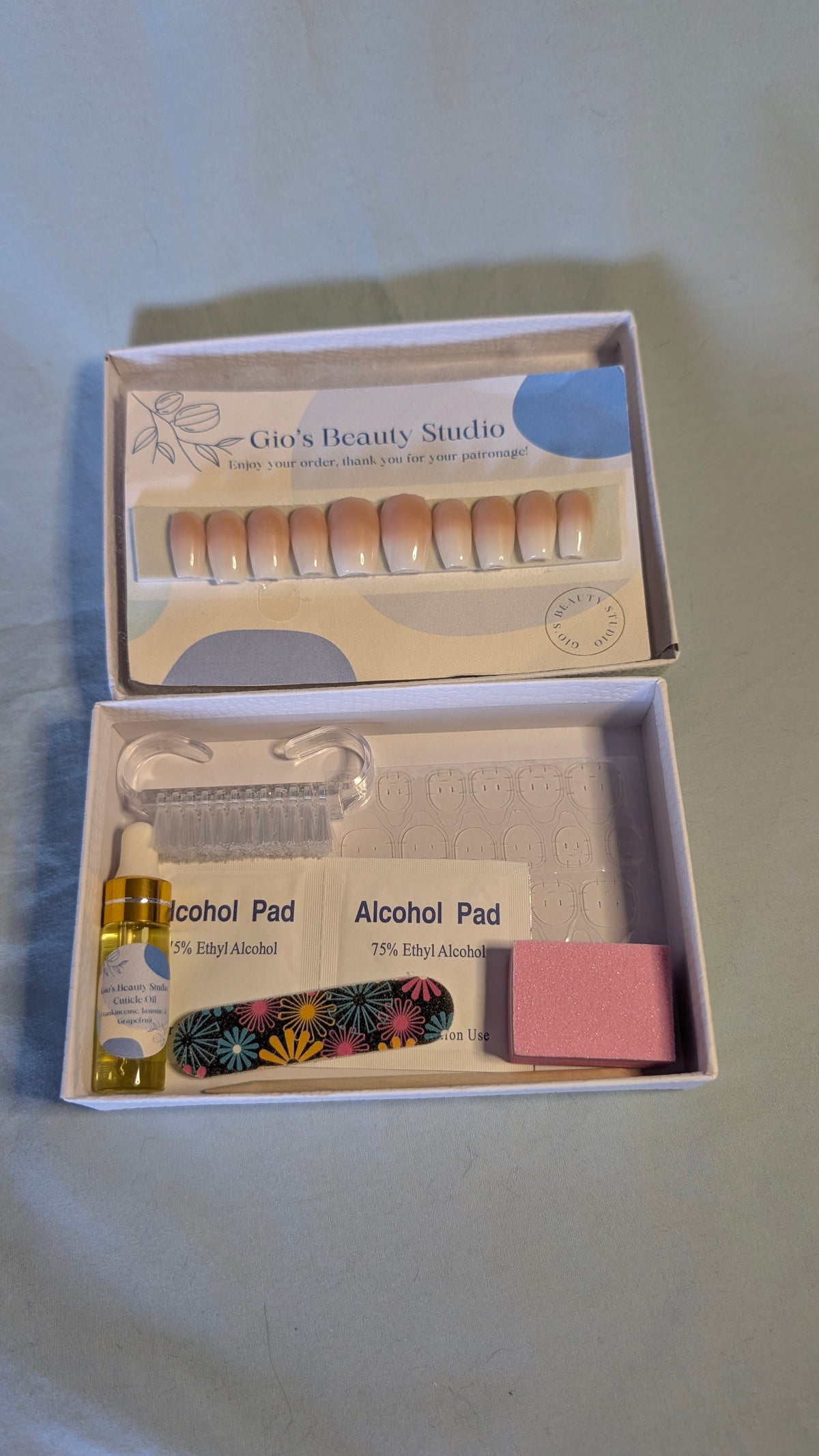 Solid Colour Press On Nail Kit